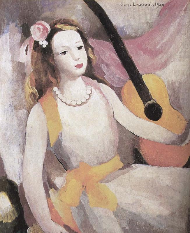 Marie Laurencin The Girl with guitar china oil painting image
